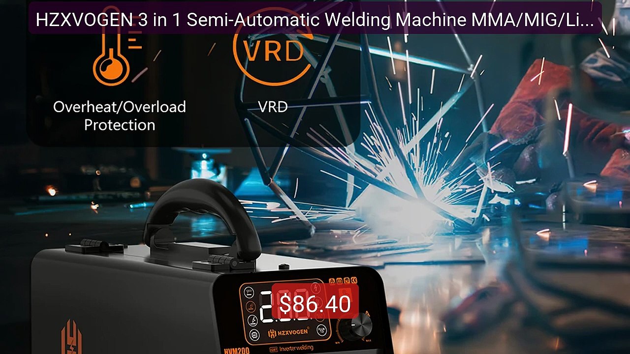 HZXVOGEN 3 in 1 Semi-Automatic Welding Machine MMA/MIG/Lift TIG Inv... -- Top Rated 2026 | Buy Now!