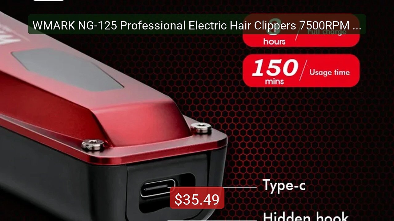 WMARK NG-125 Professional Electric Hair Clippers 7500RPM Rotating ... -- Best Deal 2026 | Shop Now!