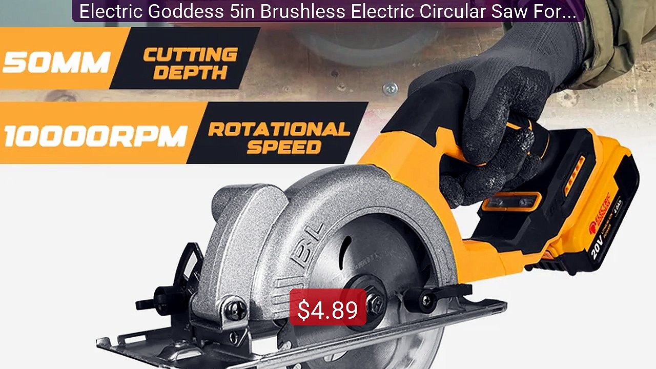 Electric Goddess 5in Brushless Electric Circular Saw ﻿For Dewalt 20... -- Top Rated 2026 | Buy Now!