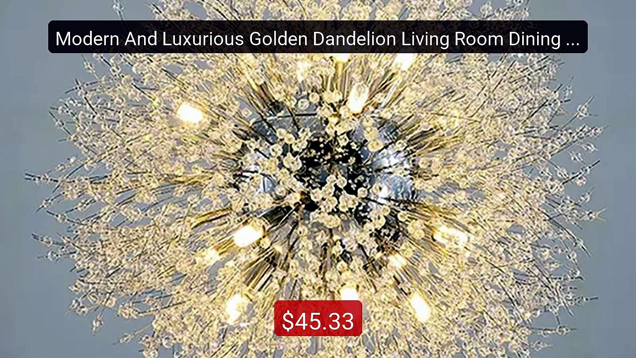 Modern And Luxurious Golden Dandelion Living Room Dining Room Bedro... -- Top Rated 2026 | Buy Now!