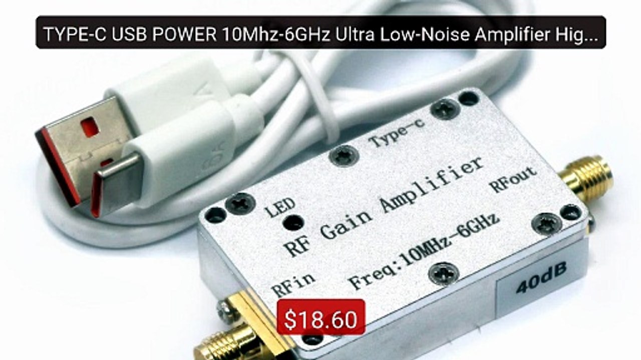 TYPE-C USB POWER 10Mhz-6GHz Ultra Low-Noise Amplifier High Lineari... -- Best Deal 2026 | Shop Now!