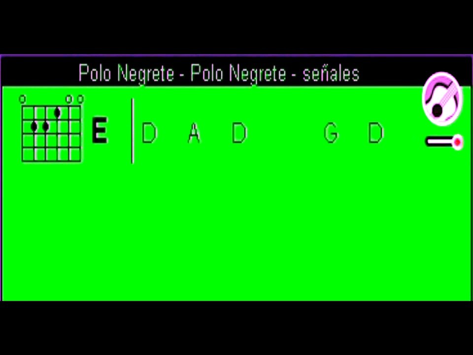 Señales - Polo Negrete Acordes guitarra