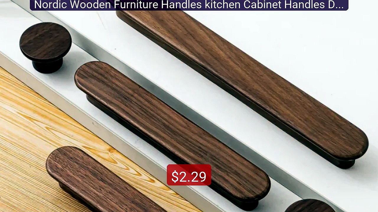 Nordic Wooden Furniture Handles kitchen Cabinet Handles Dra... -- Top Pick 2026 | Unbeatable Price!
