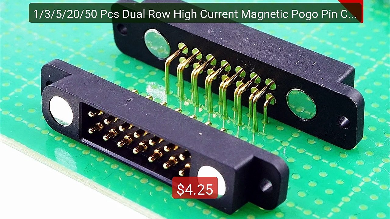 1/3/5/20/50 Pcs Dual Row High Current Magnetic Pogo Pin Conne... -- Amazing Value 2026 | Must Have!