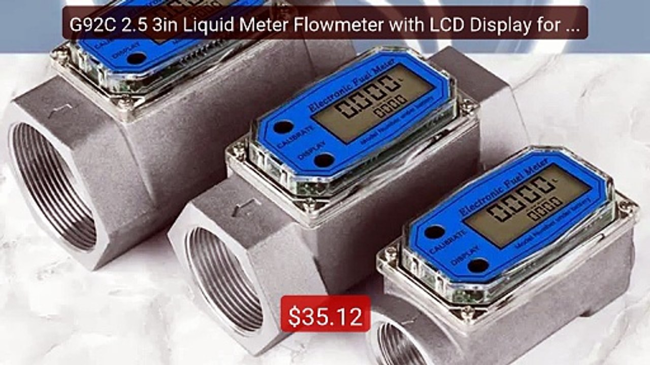 G92C 2.5 3in Liquid Meter Flowmeter with LCD Display for Diesel-Water -- Best Deal 2026 | Shop Now!