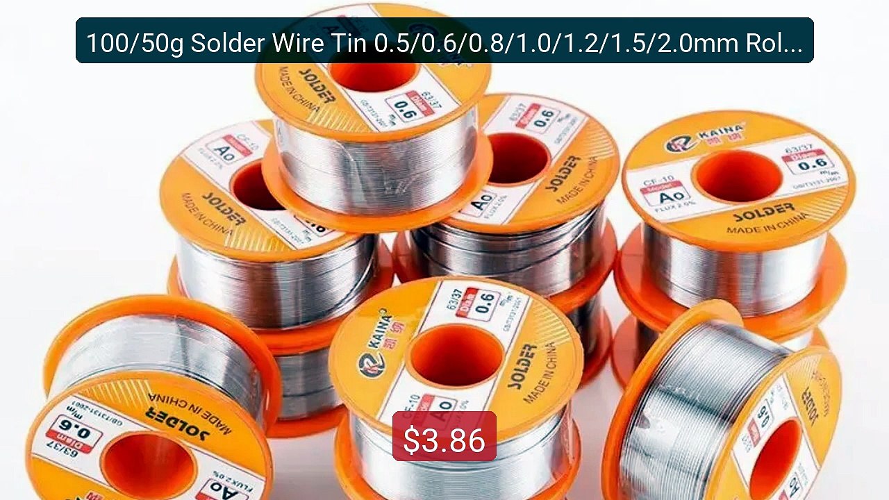 100/50g Solder Wire Tin 0.5/0.6/0.8/1.0/1.2/1.5/2.0mm Roll Clean Ro... -- Top Rated 2026 | Buy Now!