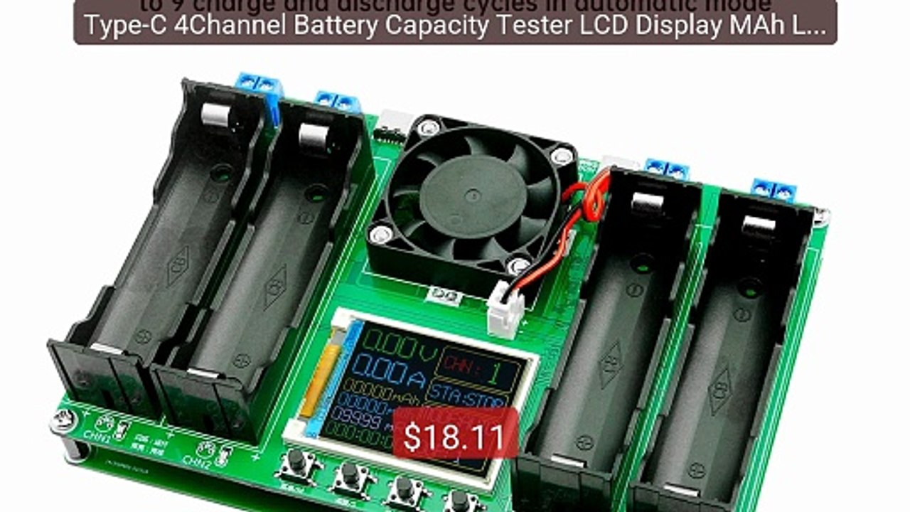 Type-C 4Channel Battery Capacity Tester LCD Display MAh Lithium Di... -- Best Deal 2026 | Shop Now!