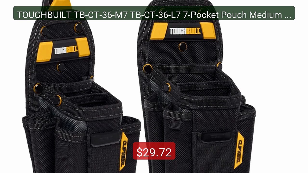 TOUGHBUILT TB-CT-36-M7 TB-CT-36-L7 7-Pocket Pouch Medium Large... -- Best Buy 2026 | Great Quality!