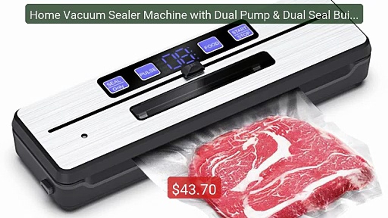 Home Vacuum Sealer Machine with Dual Pump & Dual Seal Built-in Bag... -- Best Deal 2026 | Shop Now!