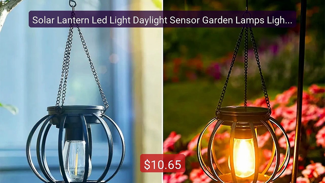 Solar Lantern Led Light Daylight Sensor Garden Lamps Lights Outdoo... -- Best Deal 2026 | Shop Now!