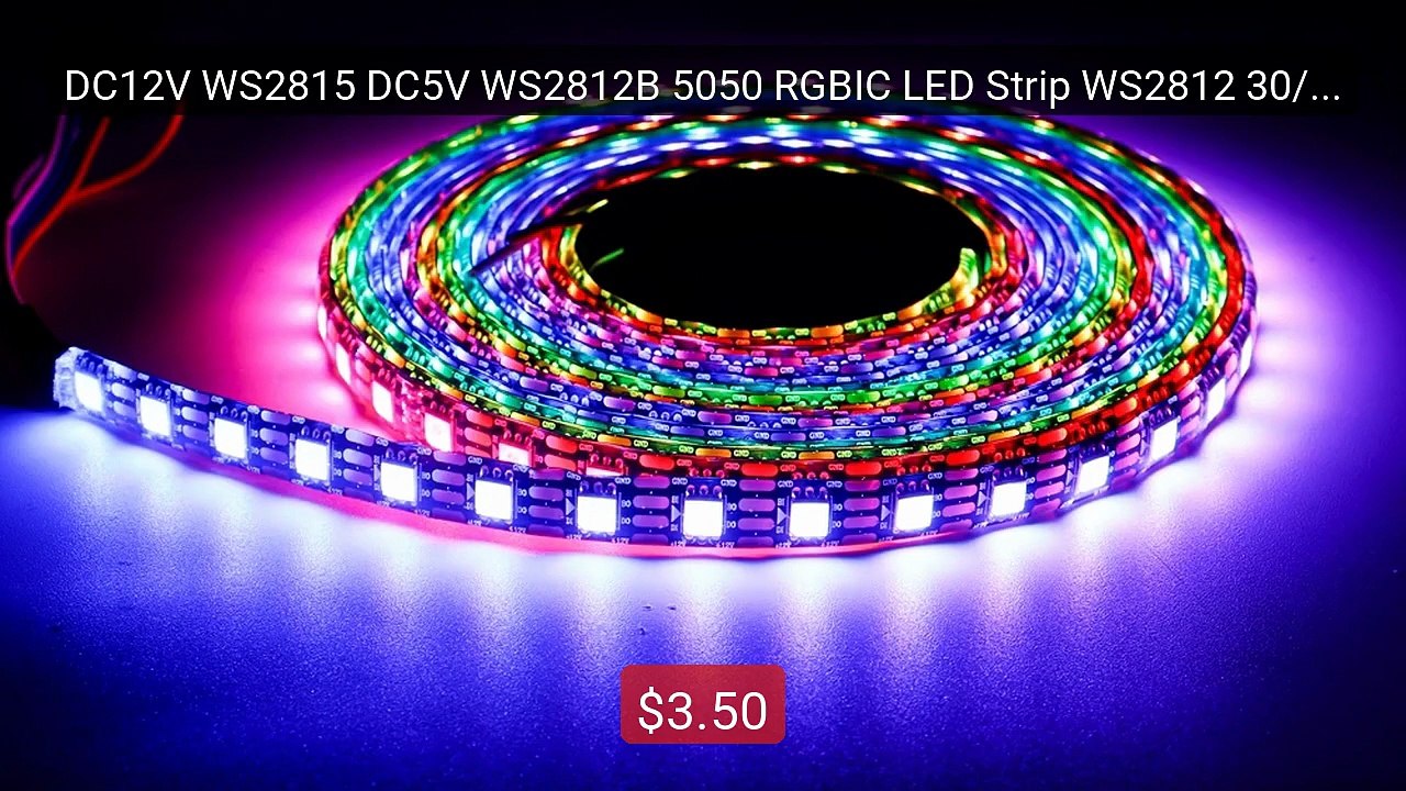 DC12V WS2815 DC5V WS2812B 5050 RGBIC LED Strip WS2812 30/60/74... -- Best Buy 2026 | Great Quality!