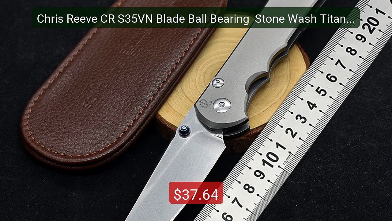 Chris Reeve CR S35VN Blade Ball Bearing  Stone Wash Titanium Alloy... -- Best Deal 2026 | Shop Now!