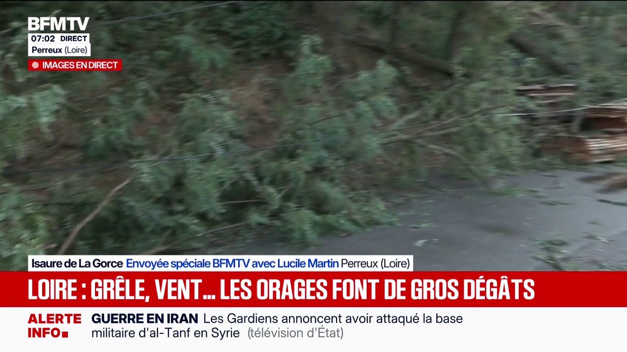 1.000 foyers à Perreux dans la Loire toujours privés d'électricité après le passage d'un violent orage