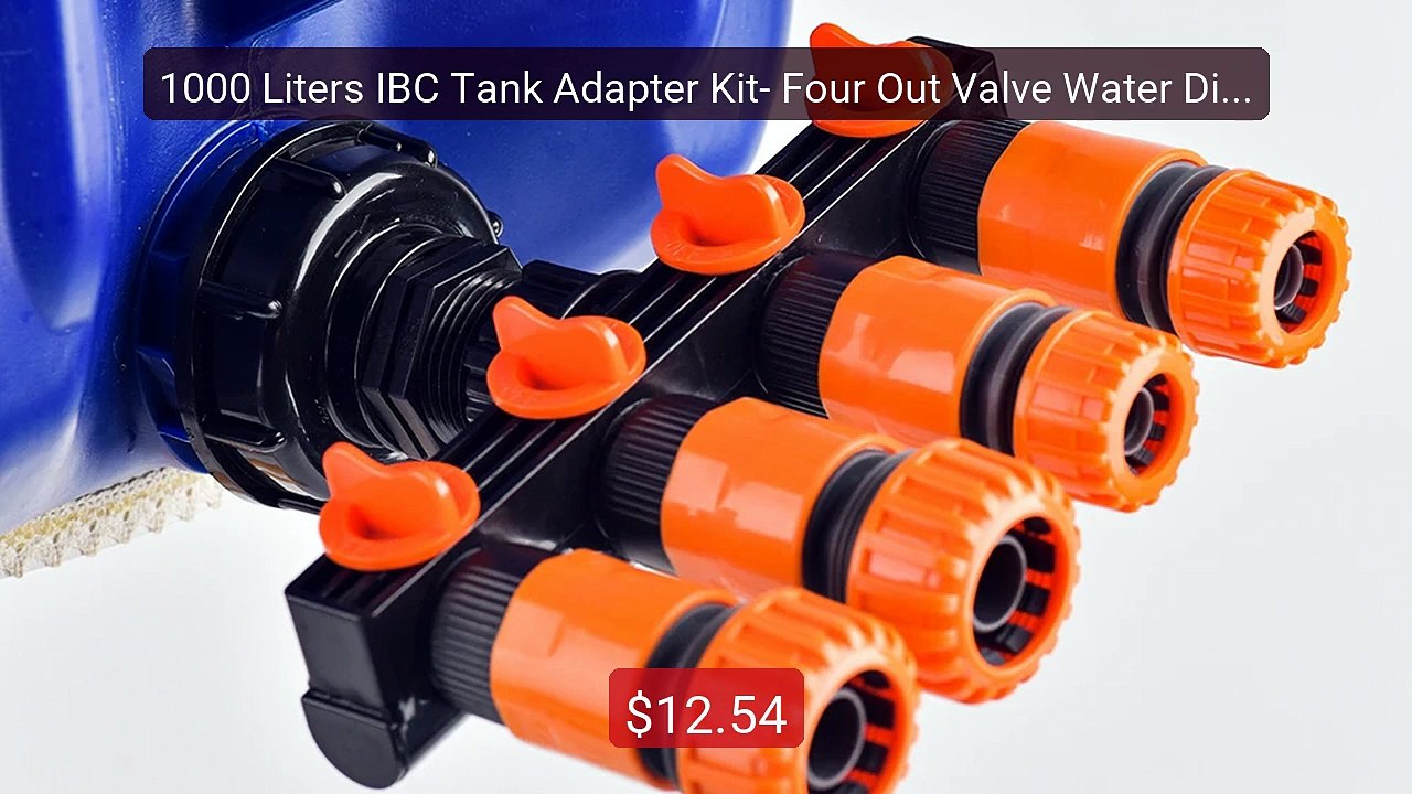 1000 Liters IBC Tank Adapter Kit- Four Out Valve Water Distributio... -- Best Deal 2026 | Shop Now!