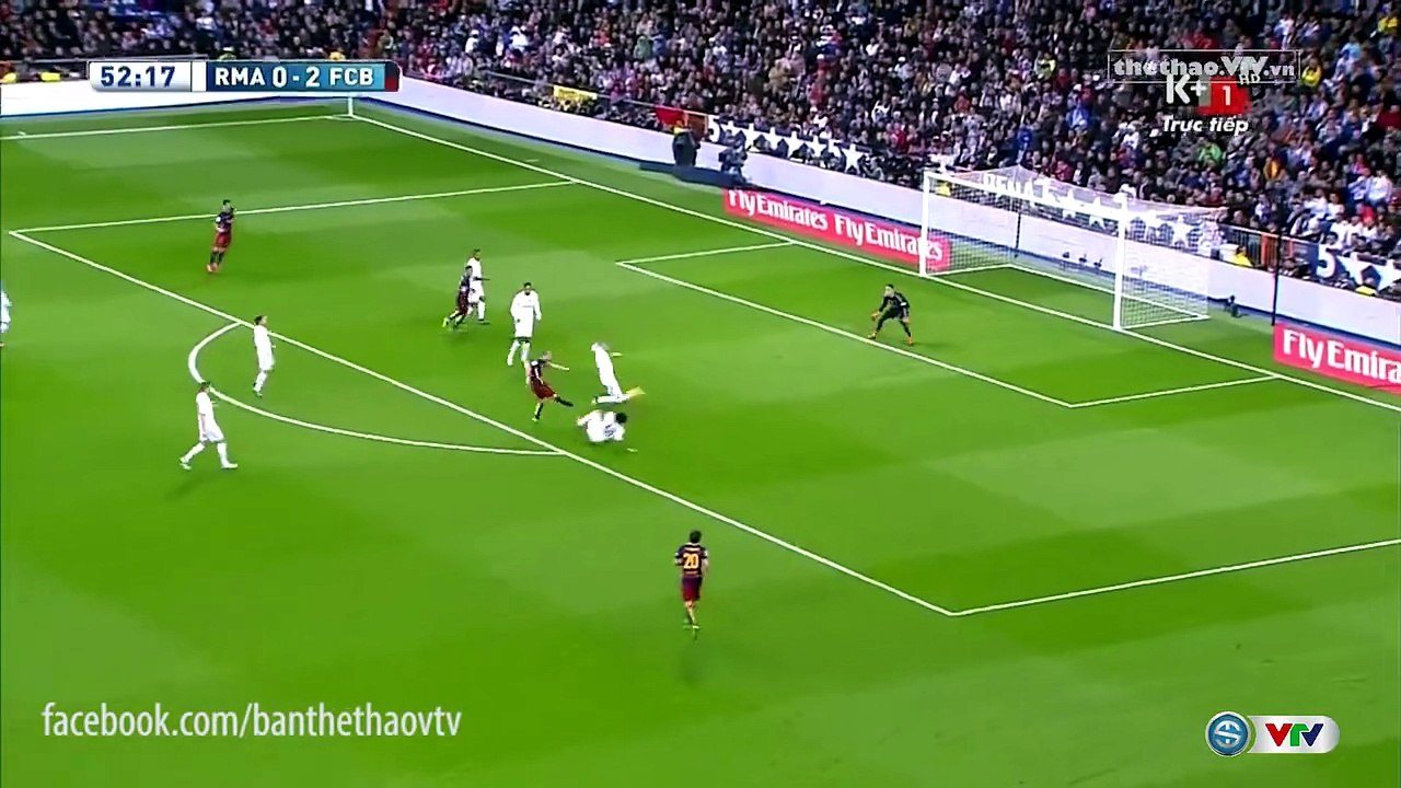 Xem Lại Bàn Thắng nâng tỉ số lên 3-0 của Andres Iniesta trong Trận Siêu Kinh Điển gặp Real Madrid