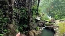 Exploring a Clever Traditional Water Channel in the Mountains