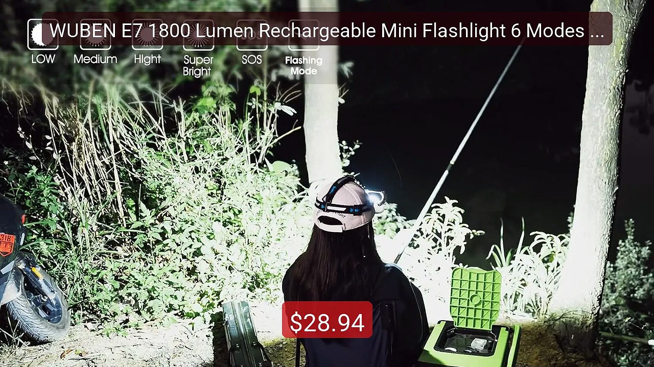 WUBEN E7 1800 Lumen Rechargeable Mini Flashlight 6 Modes EDC F... -- Hot Deal 2026 | Limited Offer!