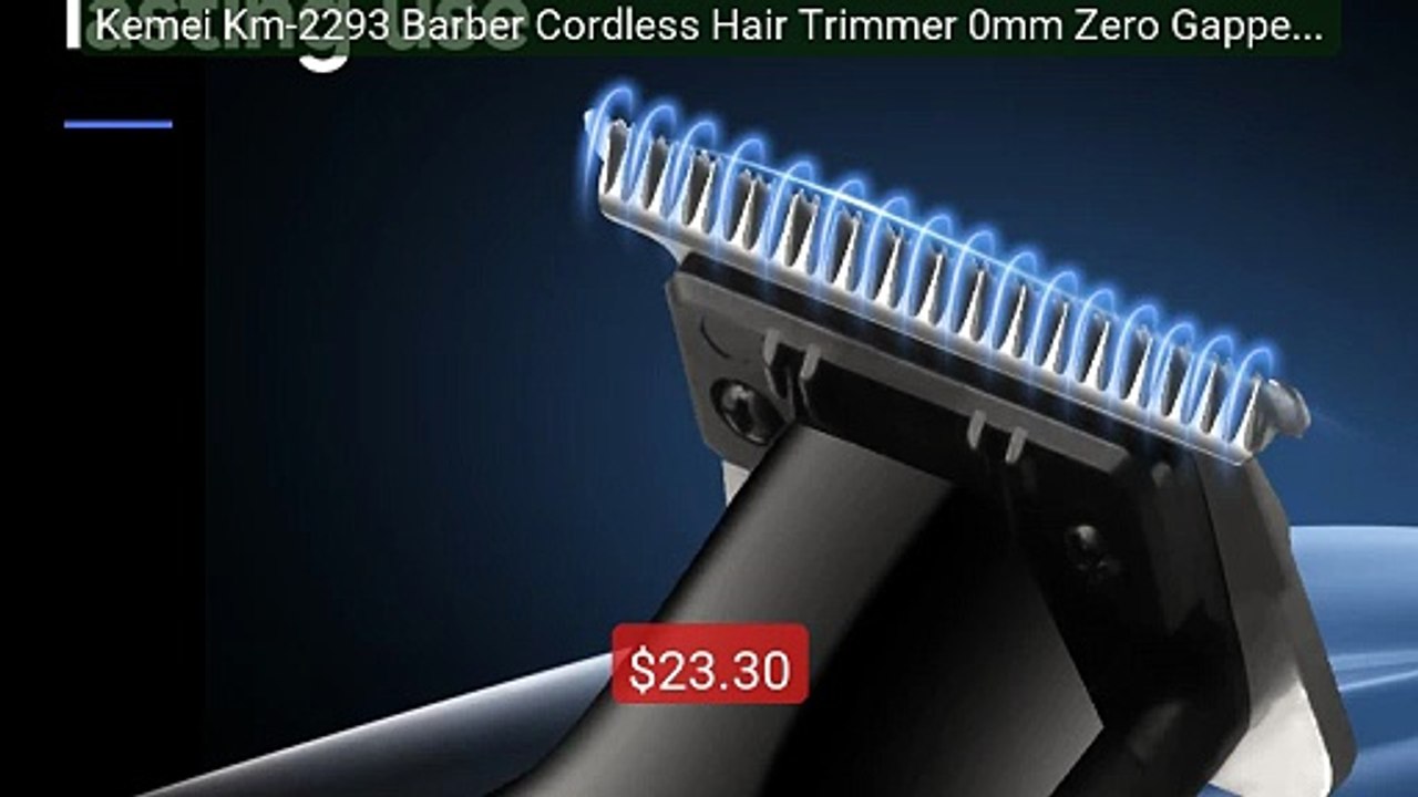 Kemei Km-2293 Barber Cordless Hair Trimmer 0mm Zero Gapped Car... -- Hot Deal 2026 | Limited Offer!