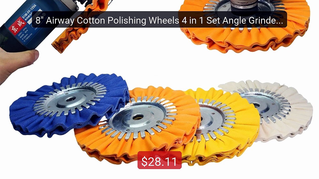 8" Airway Cotton Polishing Wheels 4 in 1 Set Angle Grinder Bu... -- Amazing Value 2026 | Must Have!