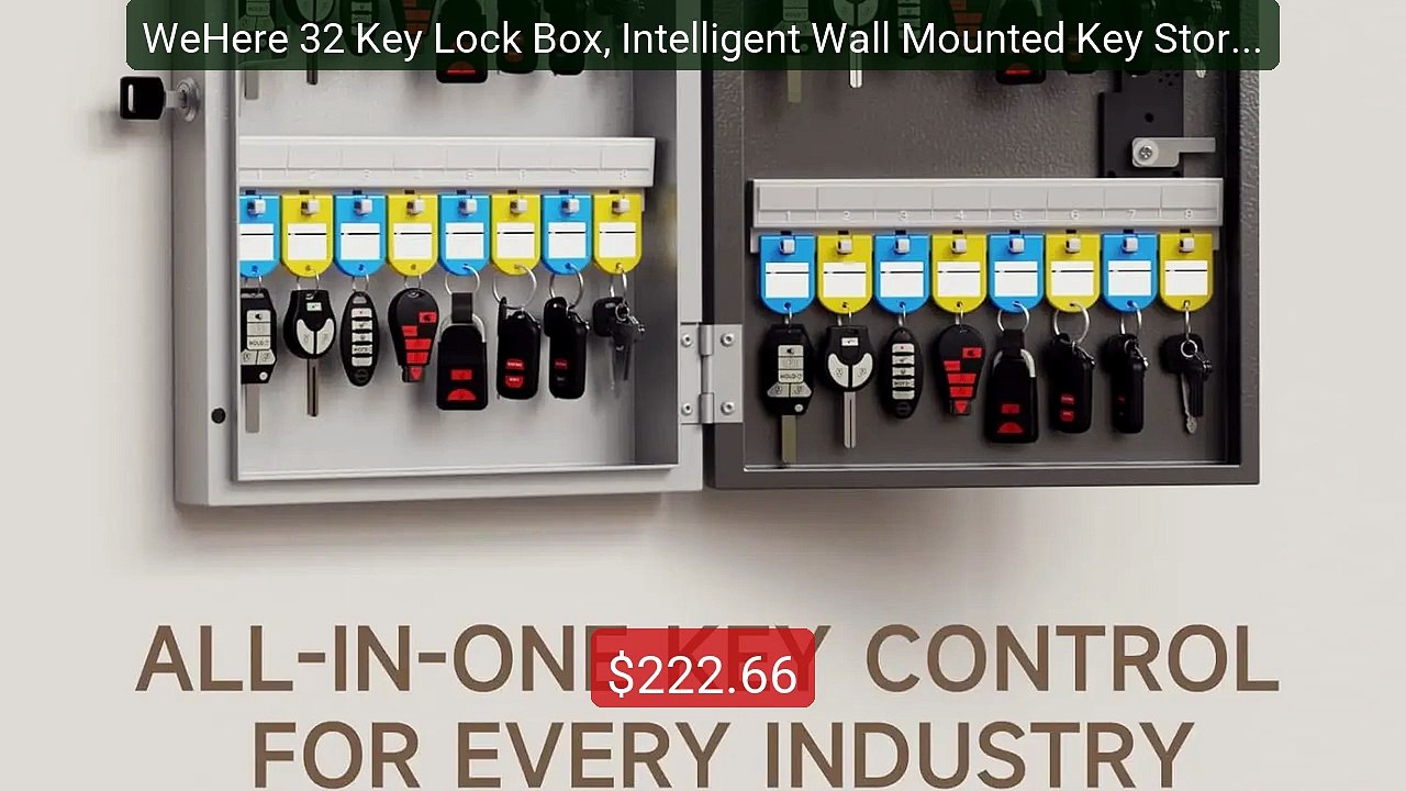 WeHere 32 Key Lock Box, Intelligent Wall Mounted Key Storage Cabin... -- Best Deal 2026 | Shop Now!