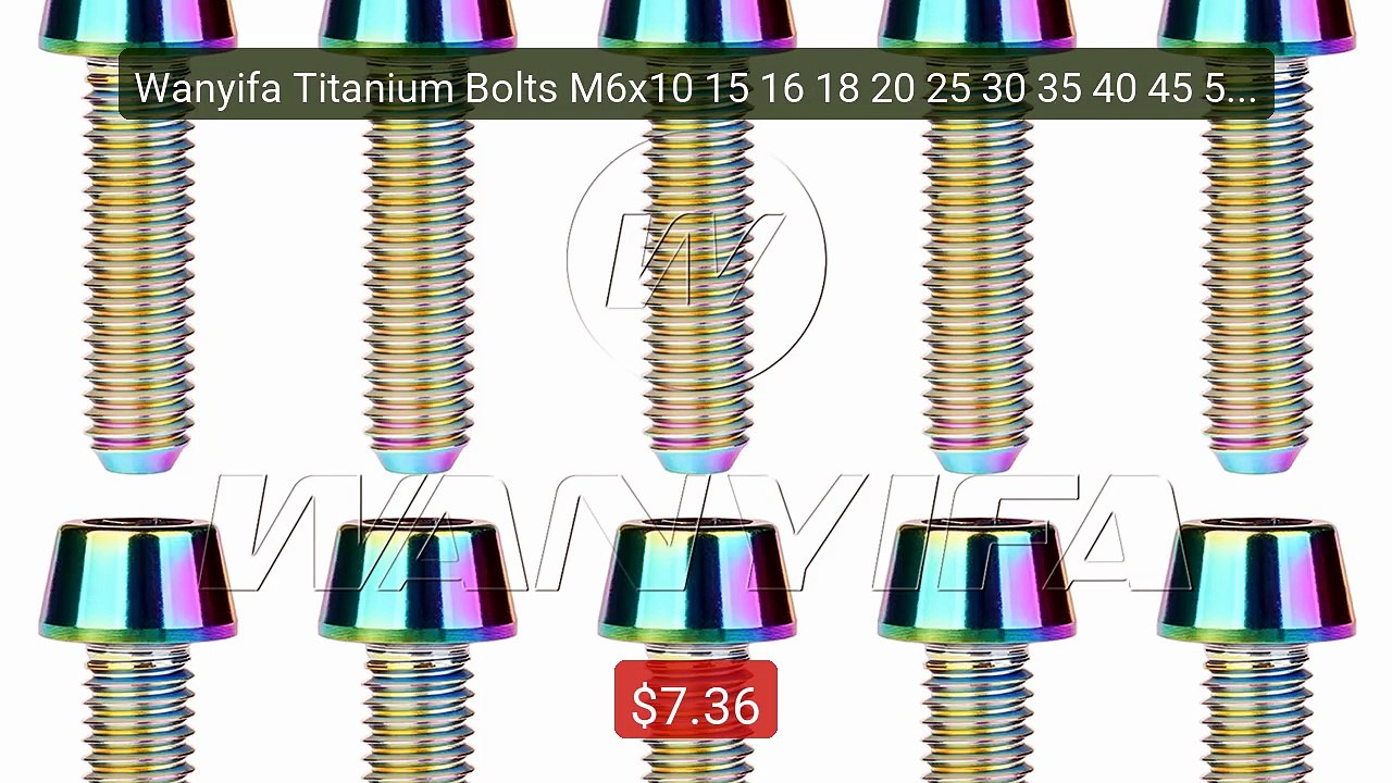 Wanyifa Titanium Bolts M6x10 15 16 18 20 25 30 35 40 45 50 ... -- Top Pick 2026 | Unbeatable Price!
