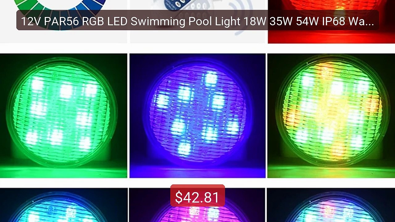 12V PAR56 RGB LED Swimming Pool Light 18W 35W 54W IP68 Waterproof ... -- Best Deal 2026 | Shop Now!