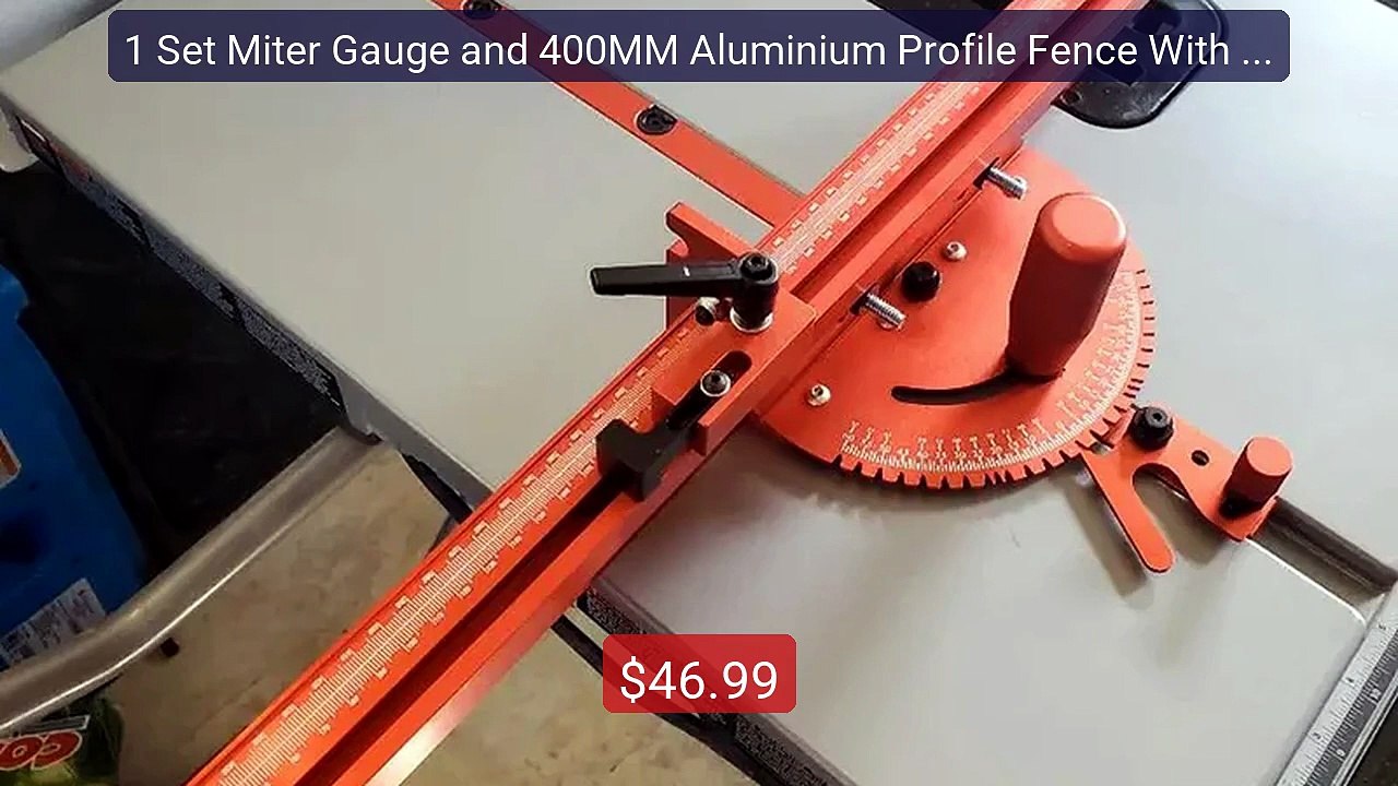 1 Set Miter Gauge and 400MM Aluminium Profile Fence With Trac... -- Amazing Value 2026 | Must Have!