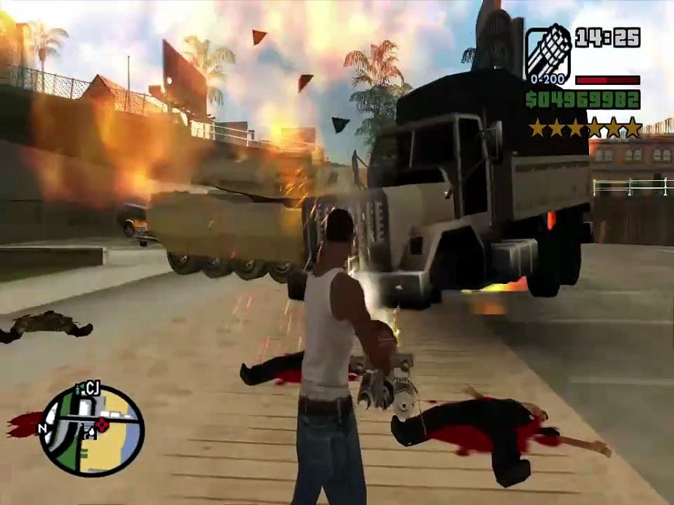 ⭐⭐⭐⭐⭐⭐ SIX STARS WANTED LEVEL RAMPAGE WITH TANK |