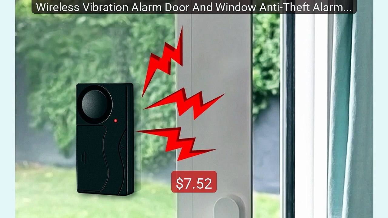 Wireless Vibration Alarm Door And Window Anti-Theft Alarm With... -- Best Buy 2026 | Great Quality!