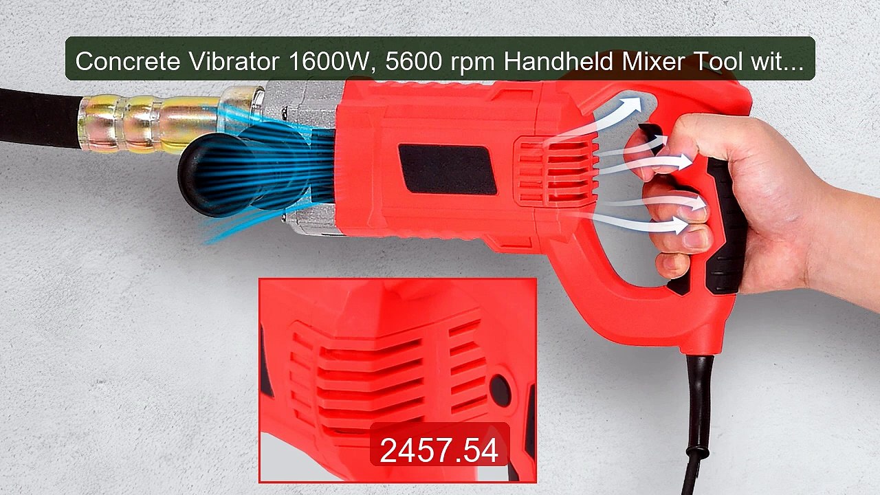 Concrete Vibrator 1600W, 5600 rpm Handheld Mixer Tool with 2M Long ... -- Top Rated 2026 | Buy Now!