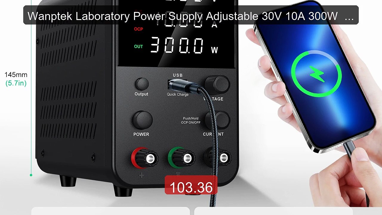 Wanptek Laboratory Power Supply Adjustable 30V 10A 300W  60... -- Top Pick 2026 | Unbeatable Price!