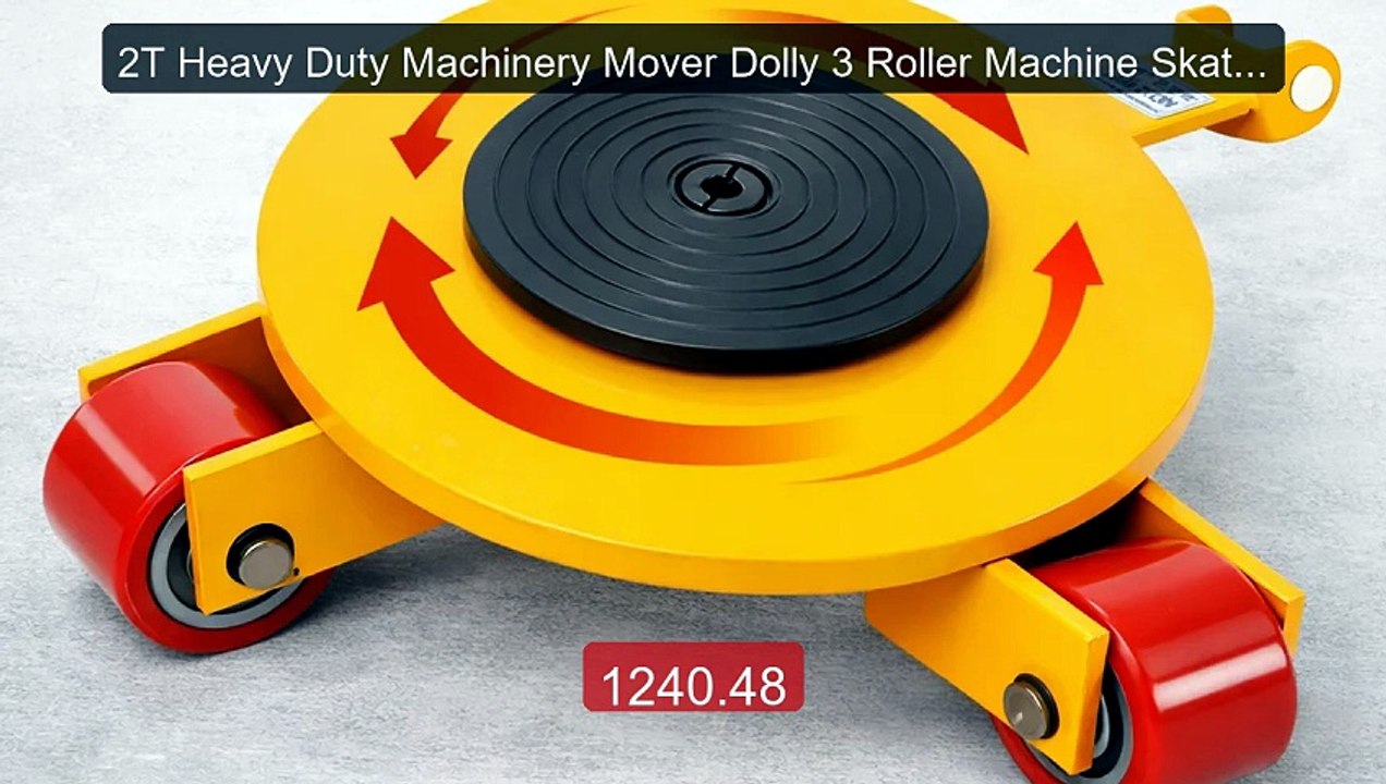 2T Heavy Duty Machinery Mover Dolly 3 Roller Machine Skate ... -- Top Pick 2026 | Unbeatable Price!
