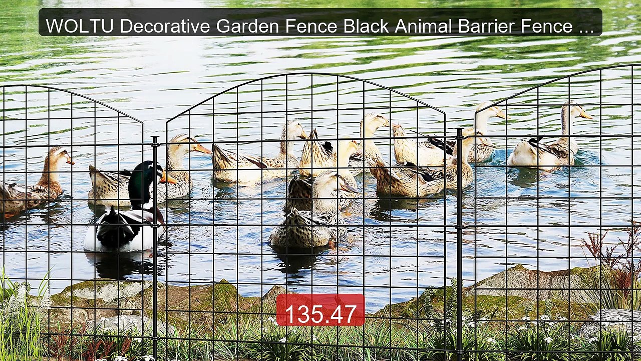 WOLTU Decorative Garden Fence Black Animal Barrier Fence Pond Fence... -- Top Rated 2026 | Buy Now!