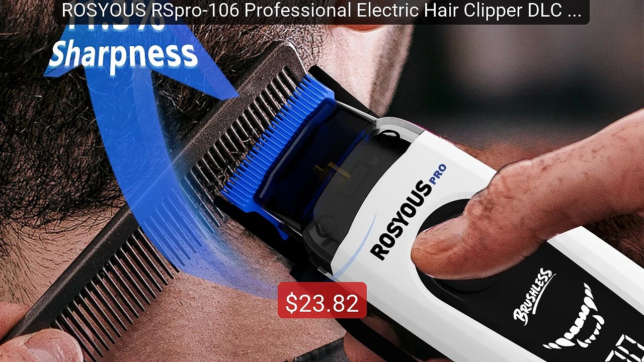 ROSYOUS RSpro-106 Professional Electric Hair Clipper DLC Blade... -- Best Buy 2026 | Great Quality!