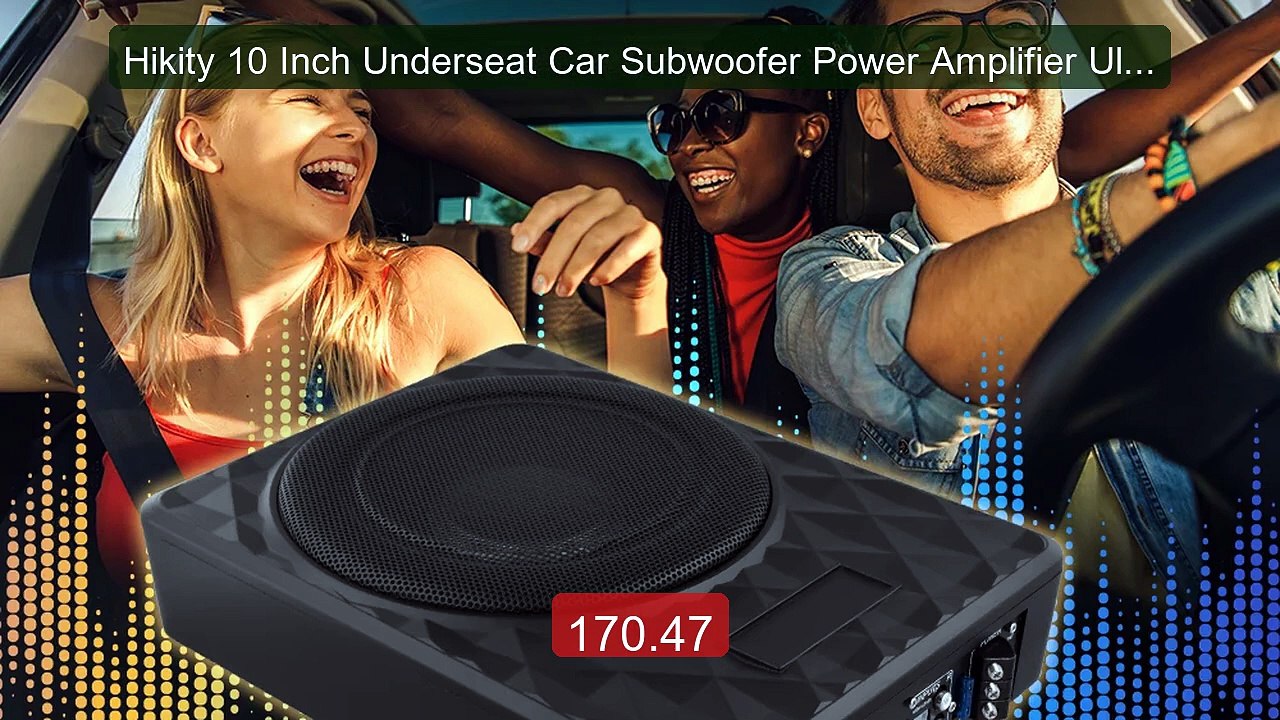 Hikity 10 Inch Underseat Car Subwoofer Power Amplifier Ultr... -- Top Pick 2026 | Unbeatable Price!