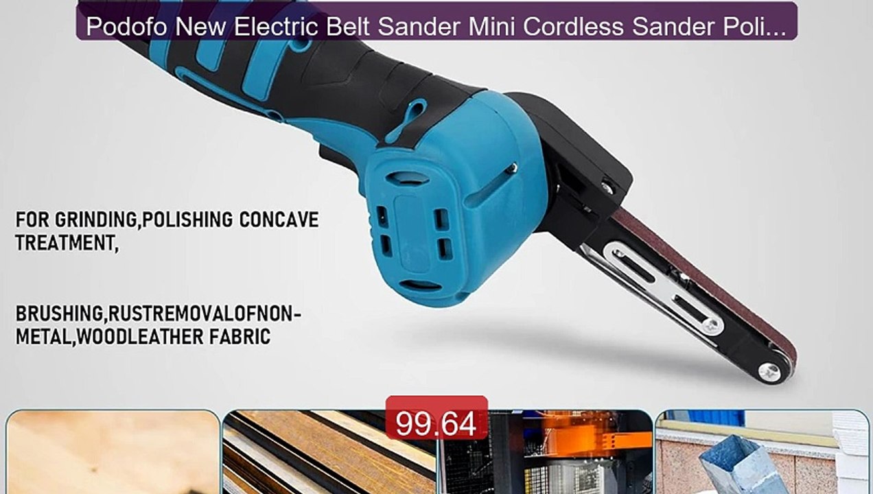 Podofo New Electric Belt Sander Mini Cordless Sander Polisher Power... -- Top Rated 2026 | Buy Now!