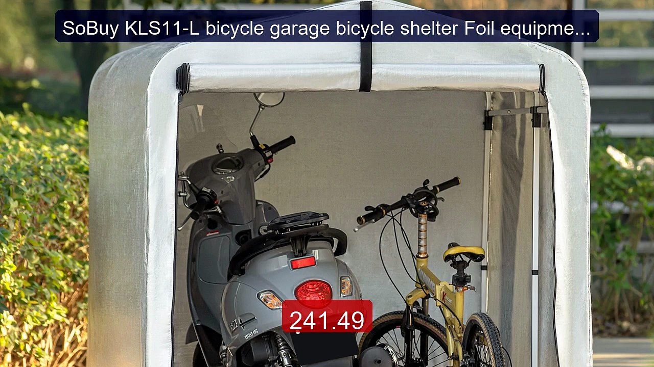 SoBuy KLS11-L bicycle garage bicycle shelter Foil equipment House T... -- Top Rated 2026 | Buy Now!