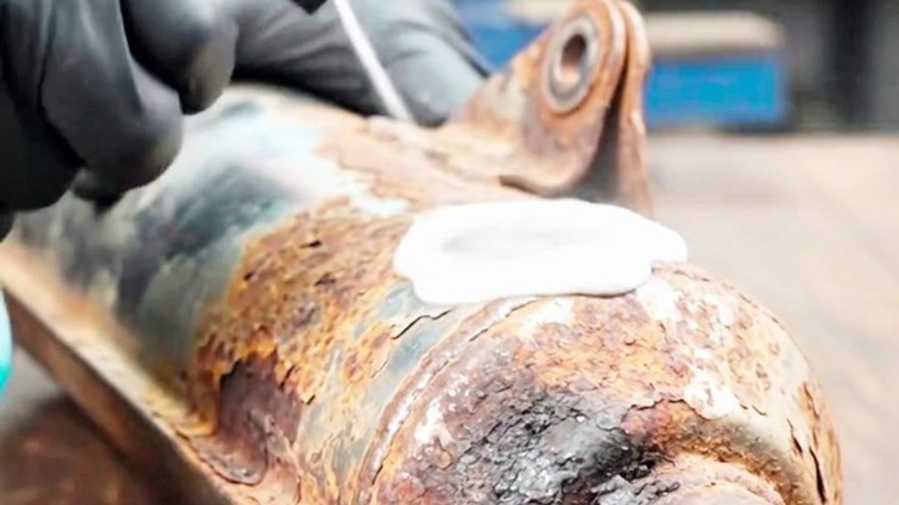 Rusty Motorcycle Exhaust Muffler Restoration! 🏍️