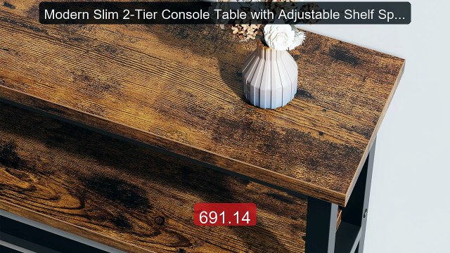 Modern Slim 2-Tier Console Table with Adjustable Shelf Space-S... Best Buy 2026 | Great Quality!