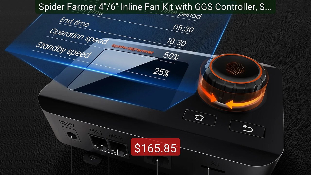 Spider Farmer 4"/6" Inline Fan Kit with GGS Controller, Smart... -- Amazing Value 2026 | Must Have!