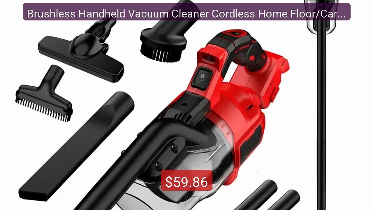 Brushless Handheld Vacuum Cleaner Cordless Home Floor/Carpet/... -- Amazing Value 2026 | Must Have!