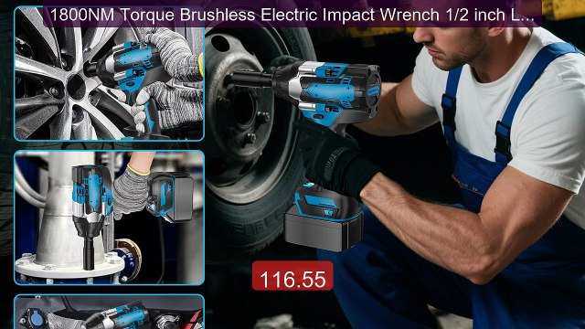 1800NM Torque Brushless Electric Impact Wrench 1/2 inch Lit... Top Pick 2026 | Unbeatable Price!