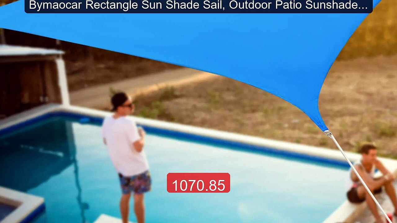 Bymaocar Rectangle Sun Shade Sail, Outdoor Patio Sunshade Sail... -- Hot Deal 2026 | Limited Offer!