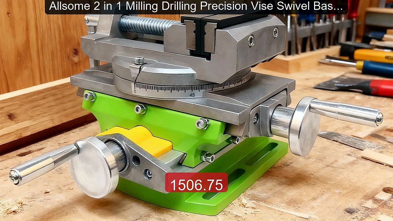 Allsome 2 in 1 Milling Drilling Precision Vise Swivel Base Ta... -- Amazing Value 2026 | Must Have!