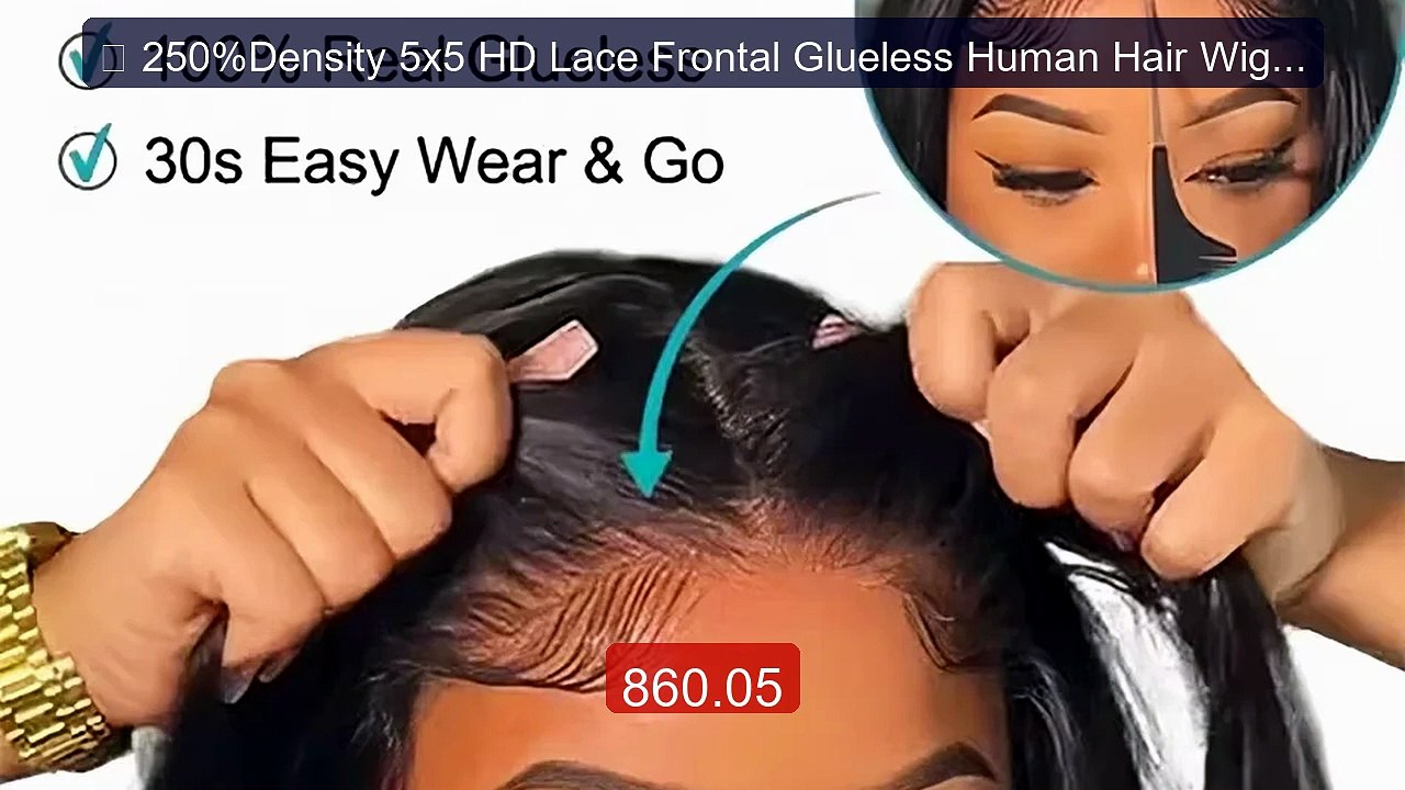  250%Density 5x5 HD Lace Frontal Glueless Human Hair Wig 30 ... -- Amazing Value 2026 | Must Have!