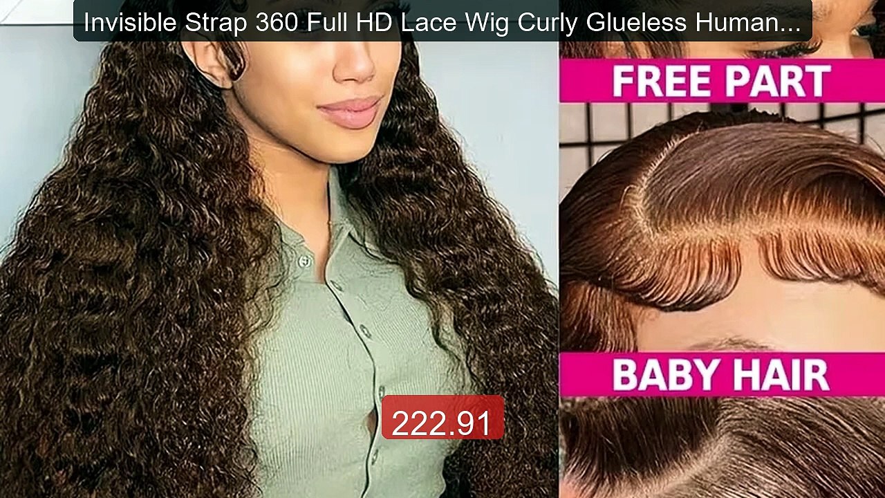 Invisible Strap 360 Full HD Lace Wig Curly Glueless Human Hair Wig ... -- Top Rated 2026 | Buy Now!