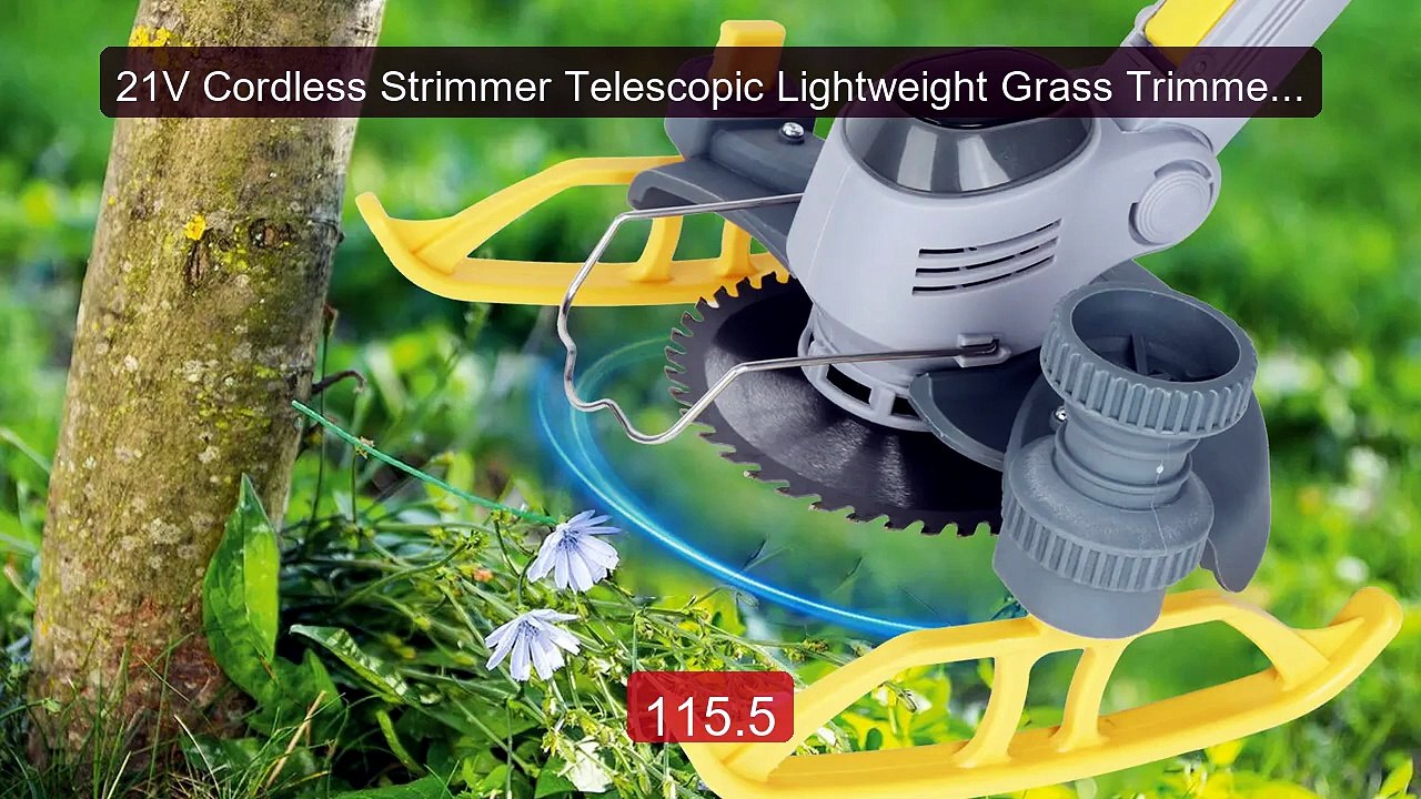 21V Cordless Strimmer Telescopic Lightweight Grass Trimmer Wh... -- Amazing Value 2026 | Must Have!