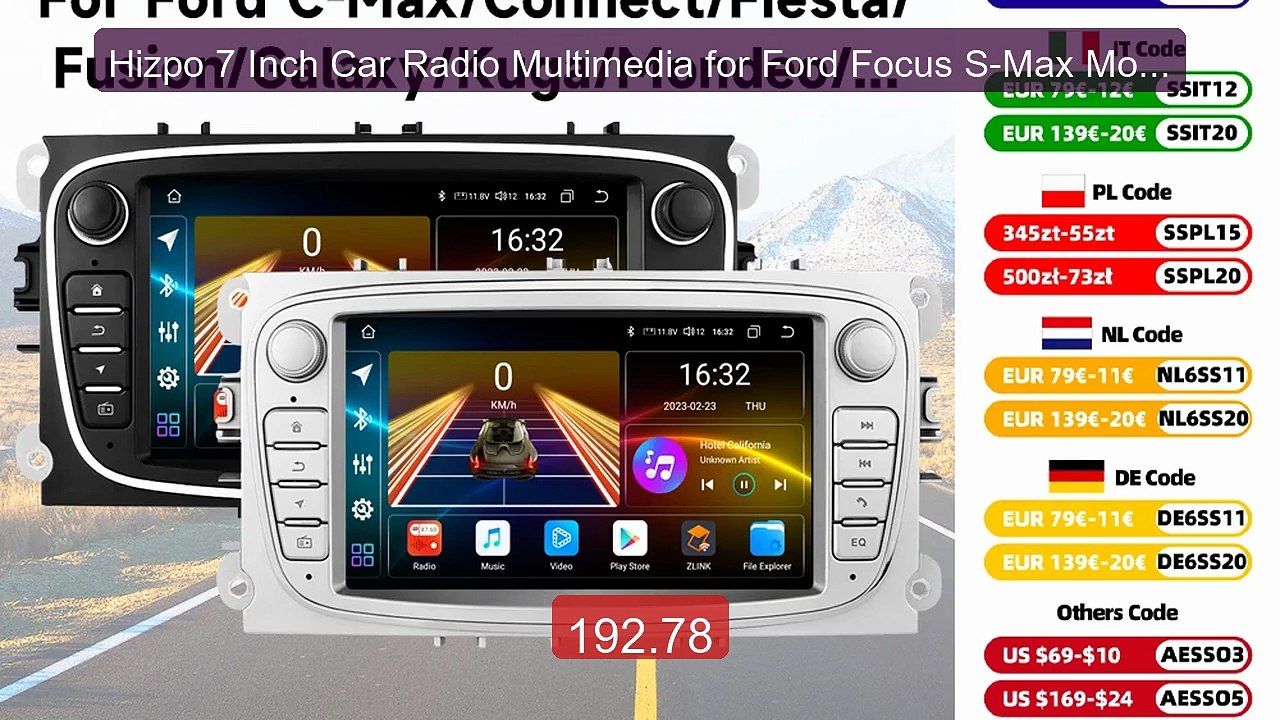 Hizpo 7 Inch Car Radio Multimedia for Ford Focus S-Max Mondeo ... -- Hot Deal 2026 | Limited Offer!