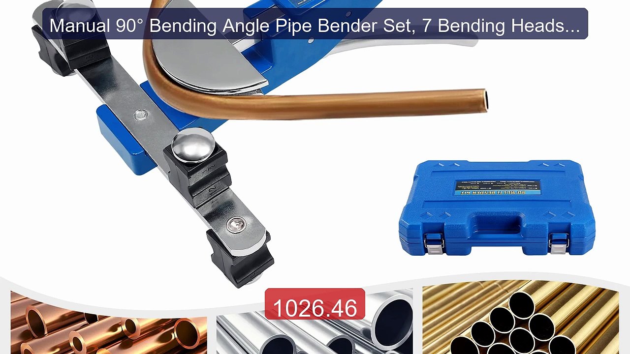 Manual 90° Bending Angle Pipe Bender Set, 7 Bending Heads Port... -- Best Buy 2026 | Great Quality!