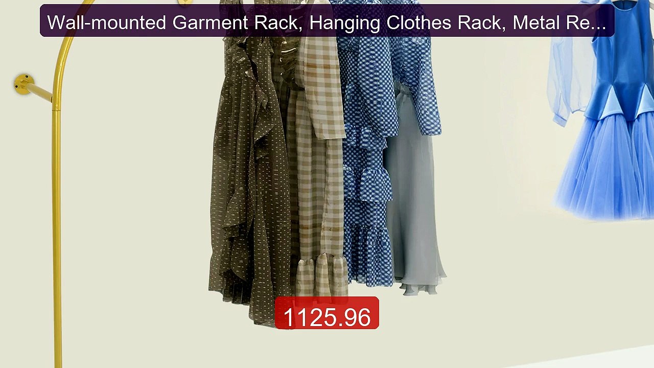 Wall-mounted Garment Rack, Hanging Clothes Rack, Metal Retail ... -- Best Buy 2026 | Great Quality!